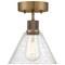 Access Lighting Port Nine Martini, Martini LED SemiFlush, Antique Brushed Brass Finish, Seeded Glass 63146LEDDLP-ABB/SDG - alternate 3